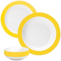COLOURS Kinder-Gedeck-Set - Gelb - 72-tlg. href=