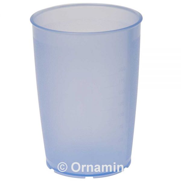 MODELL 805 Becher 250 ml - Ø 7,3 x 10 cm - Blau-Transparent (PP)