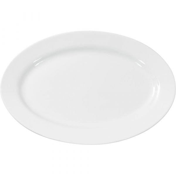 BISTRO Platte (mit Fahne) - oval - (30 x 20,4 x 2,4 cm)