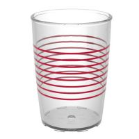 Trinkbecher M830 - 25 cl -  Transparent - Rot href=