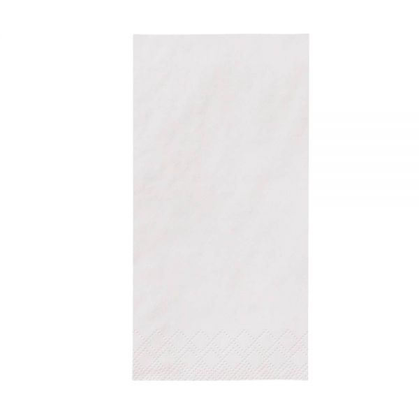 Zelltuchserviette - 33 x 33 cm - 1/8 Falz - 2 - lagig - Weiß (250 Stk.)