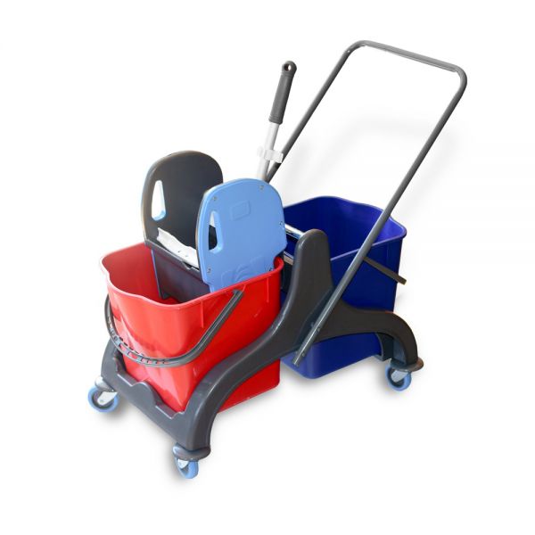 Doppelfahrwagen, 2 x 25 l Eimer