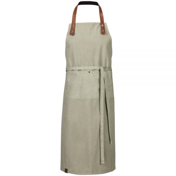 Latzschürze (75 x 100 cm) - Olive Washed