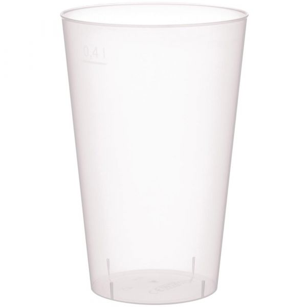 BASIC Mehrweg Trinkbecher - geeicht /-/ 0,4 l - PP
