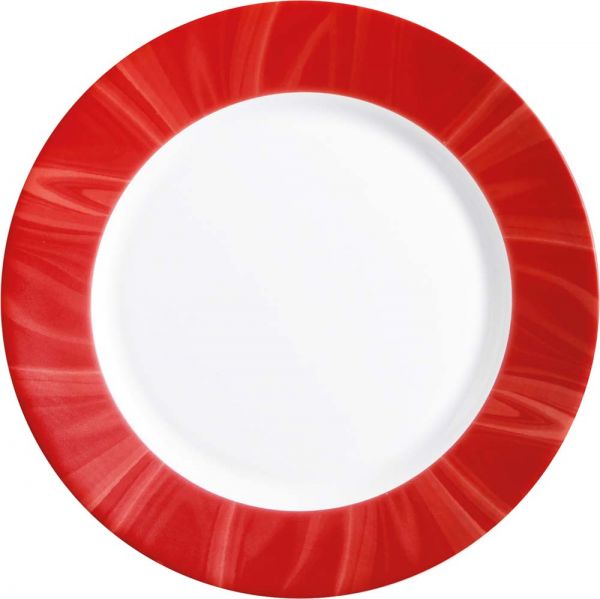 NATURA Menüteller - Ø 23,5 cm - Rot