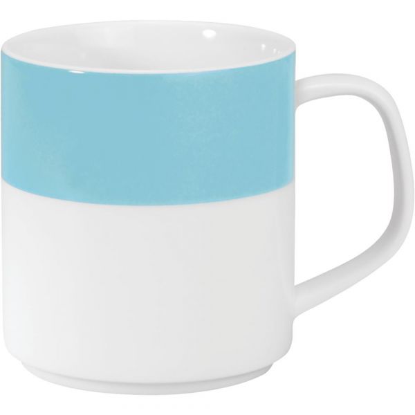 COLOURS Henkelbecher - 25 cl - (Ø 7,6 x 7,8 cm) - (stapelbar) - Hellblau
