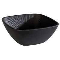 NERO Bowl - 25 x 25 x 11 - 3.5 l - Melamin - Schwarz href=