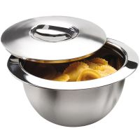 Thermoschüssel  3,0 l - Ø 30 cm - mit Deckel - Edelstahl href=