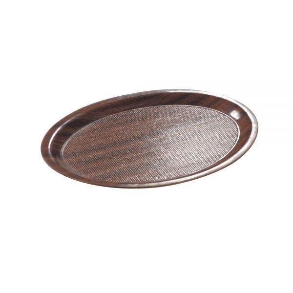Café-Tablett rutschfest - 26,5 x 20,5 cm (Pressholz mahagoni)