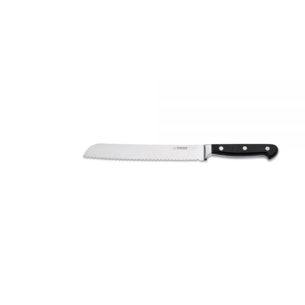 Geschm. Brotmesser 20 cm - POM-Griff Schwarz