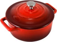 CHAMBORD Cocotte Gusseisen Ø 10,5 x 5 cm - Dunkelrot href=