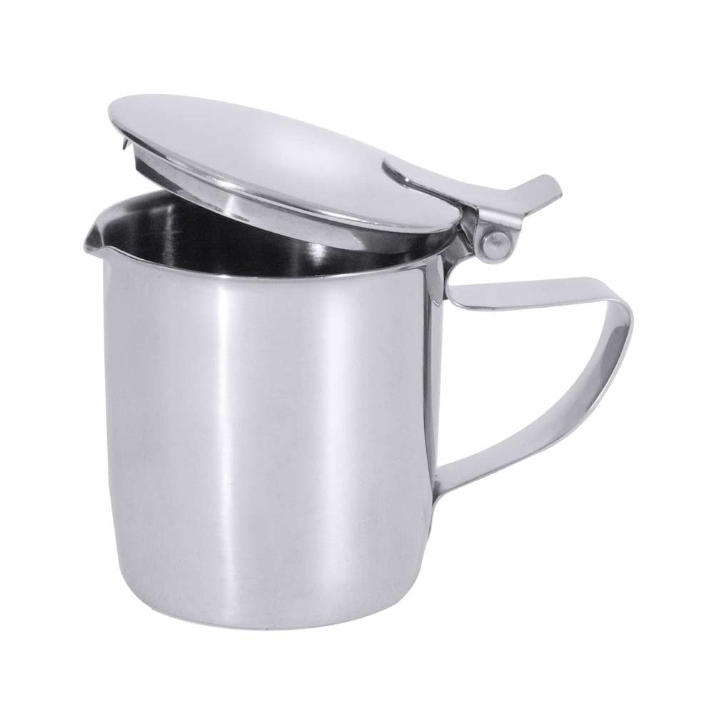 Sahnekännchen mit Deckel - CNS 18/10 - Inhalt 15 cl | Milchgießer | Tisch-Accessoires | Buffet