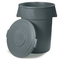 BRONCO Tonne 38 l - Grau (Ø 39 x 43 cm) href=