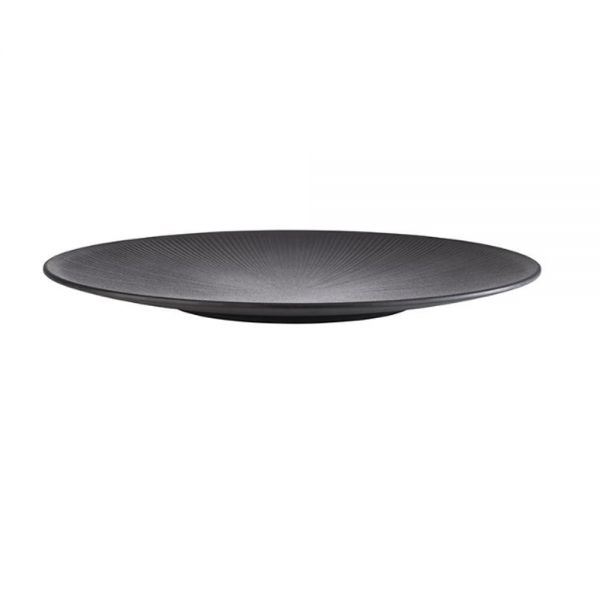 NERO Platte Ø 42 x 3.5 cm - Melamin - Schwarz