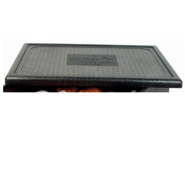 PIZZA Flachdeckel für Thermo-Wendeboxen - Schwarz