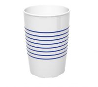Trinkbecher M830 - 25 cl - Weiß - Blau href=