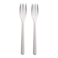 Mehrweg-Gabeln Bio-PP -18,5 cm - Weiß (20 x 50 Stück) href=