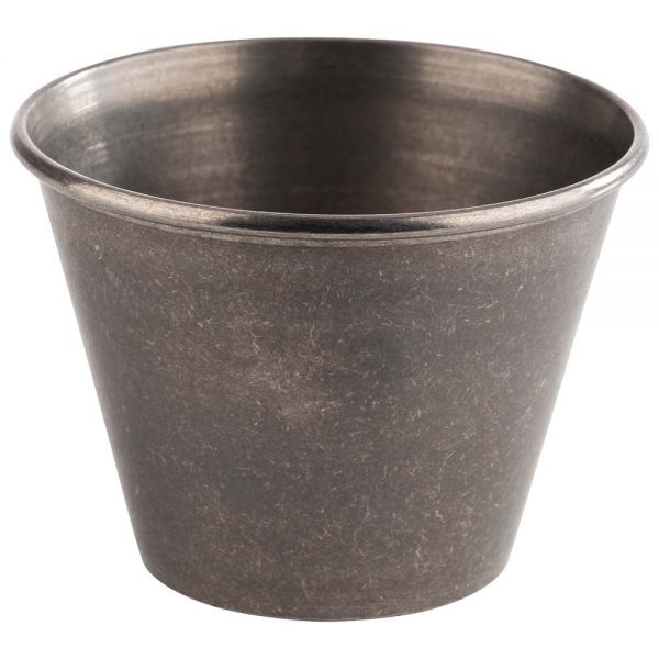 Dipschälchen - (Ø 6 x 4,5 cm - 0,06l) - Edelstahl - Silber (6 Stück)