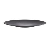 NERO Platte Ø 42 x 3.5 cm - Melamin - Schwarz href=