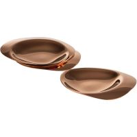 PEBBLES Teller (4-teilig) - 8,5 x 8 cm - Kupfer href=