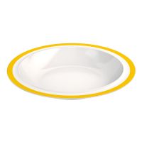 MODELL 505 Fahnenteller, tief - Ø 22,2 cm - Gelb (Melamin) href=