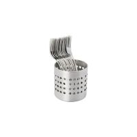 Besteckständer - (Ø 10 x 10 cm) - Edelstahl 18/0 (mattiert) href=