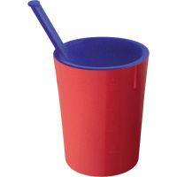 MEDICAL Trinkhilfebecher 20 cl - Ø 73 x 92 mm (PP blau/rot) href=