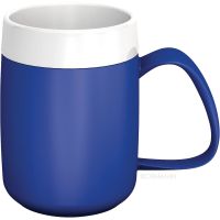 MODELL 207 - THERMO VITAL Henkelbecher 20 cl - Ø 8,1 x 10,9 cm - Blau-Weiß href=