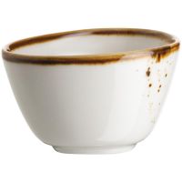 PINTAR Dip-Schale - 6 cl - (Ø 7 x 4 cm) - Weiß mit braunen Punkten href=