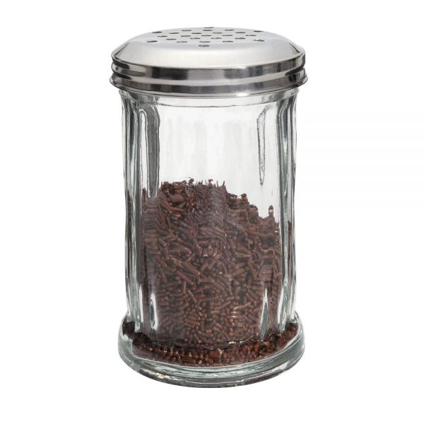 AMERIKA Schokostreuer – 300 ml – Ø 7,5 x 13,5 cm – Streuer für Kakao, Schokolade &amp; Zucker