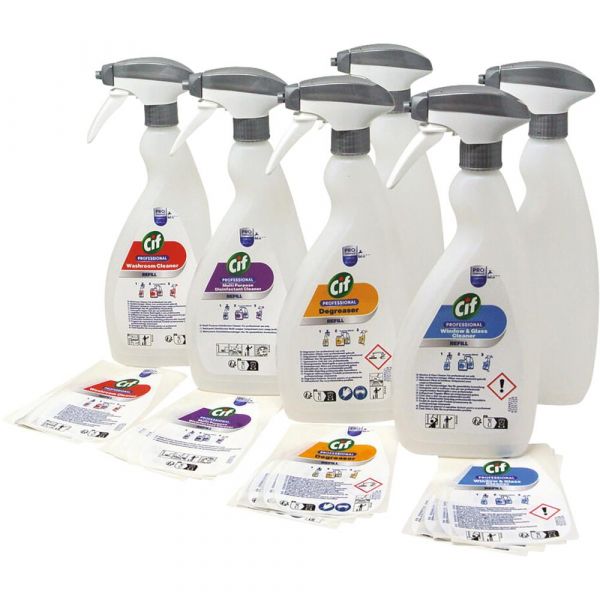Cif Professional Leer-Sprühflaschen - Set (30-teilig)