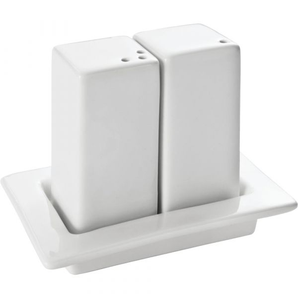 Menage 3-teilig - 10,2 x 6,8 x 7,8 cm (Standfuß, Salz &amp; Pfeffer)