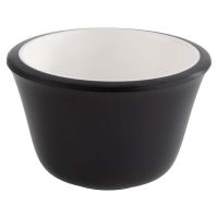 Dipschälchen  - (Ø 6 x 4 cm - 0,04l) - Melamin - Weiß/Schwarz (6 Stück) href=