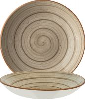 AURA Bloom Teller, tief - Ø 28 x 5,4 cm - 1,7 l - Terrain href=