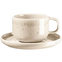 CANDY Kaffeetasse & Untertasse (Set) - Beige href=