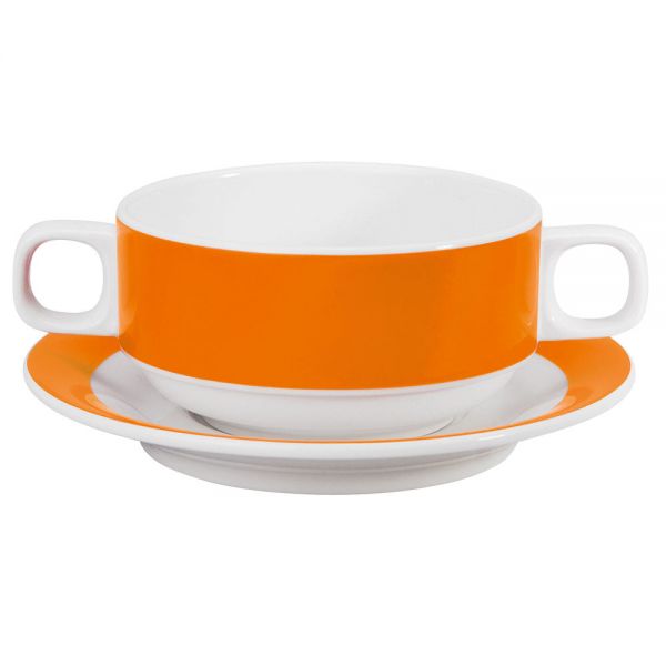 COLOURS Suppentasse - 28 cl (stapelbar) - Orange