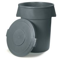 BRONCO Tonne 120 l - Grau (Ø 56 x 71 cm) href=