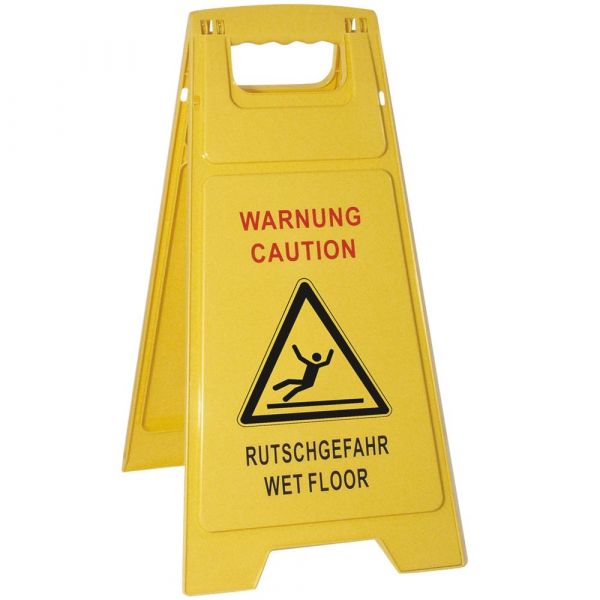 Warnschild "Achtung Rutschgefahr" - Gelb - 60 x 31 cm