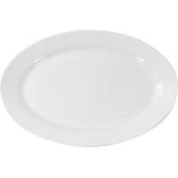 BISTRO Platte, (mit Fahne) - oval - (35,5 x 24,3 x 2,6 cm) href=