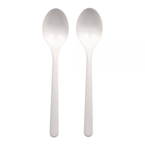 Mehrweg-Löffel Bio-PP -18,5 cm - Weiß (20 x 50 Stück)