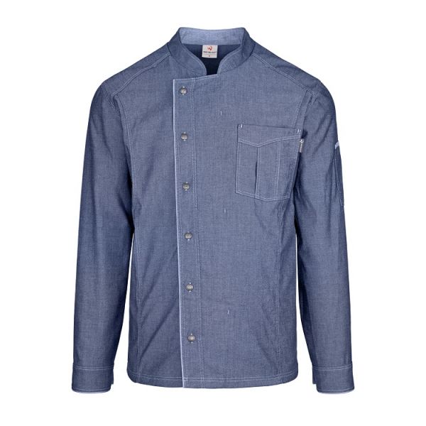 Herren-Kochjacke (Langarm) - Jeans