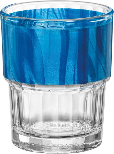 NATURA / LYON OPTIQUE Trinkglas - 20 cl - (Ø 7,1 x 8,7 cm) - ungeeicht - Blau