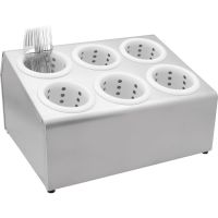 Besteckbehälter (6-fach) - (38 x 30 x 20 cm) - Edelstahl 18/0 href=