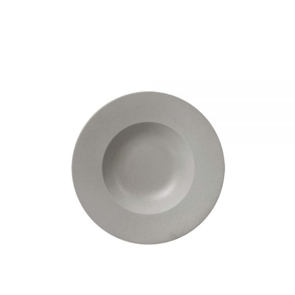 NEYLA Fahnenteller tief - Ø 23 cm - grau