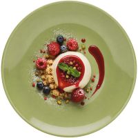 DANZIG Dessertteller - (Ø 20,5 x 2,7 cm) - Grün href=
