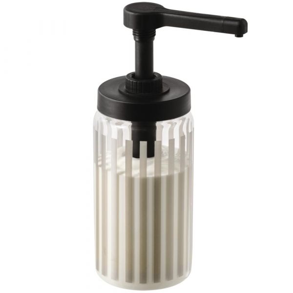 DISPENSA Dosierspender mit Längsstreifendekor - 1 l - Ø 10 x 27 cm