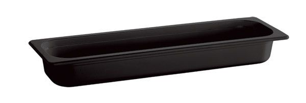 SMART LINE Melaminbehälter GN 2/4 - 100 mm - Schwarz (4,3 l)
