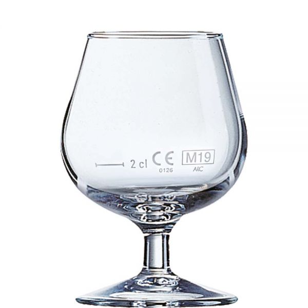 DEGUSTATION Cognacschwenger 15 cl - (Ø 6,5 x 19,6 cm) - geeicht /-/ 2 cl