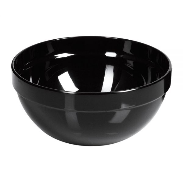 CASUAL MAXI Melaminschüssel Ø 23 x 10,5 cm (Inhalt 2,6 l) - Schwarz