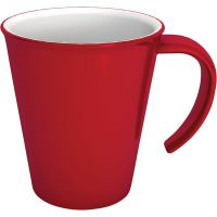 MODELL 1201 Henkelbecher 350 ml - Rot-Weiß (SAN) href=